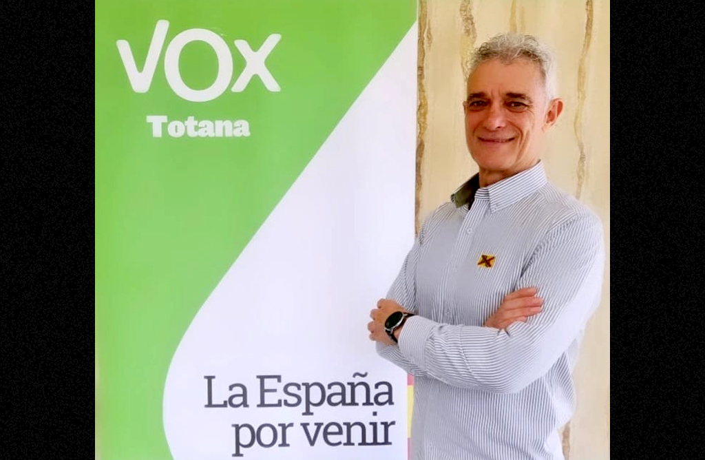 Marcos Cano García es el candidato de Vox a la alcaldía de Totana